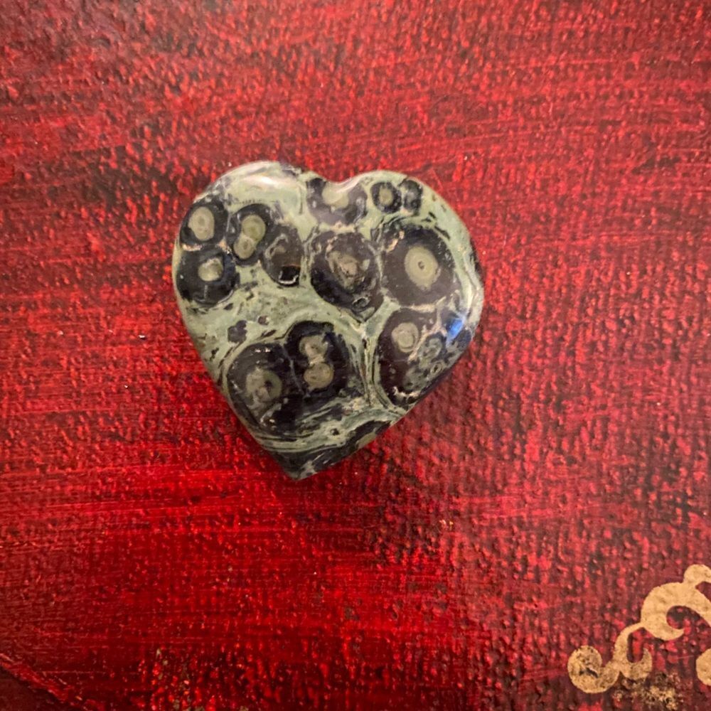 KAMBABA JASPER / CROCODILE JASPER Natural Polished Heart
